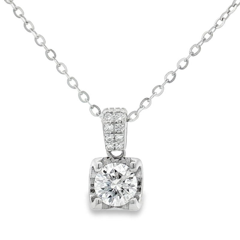 Collanina Peonia Moissanite