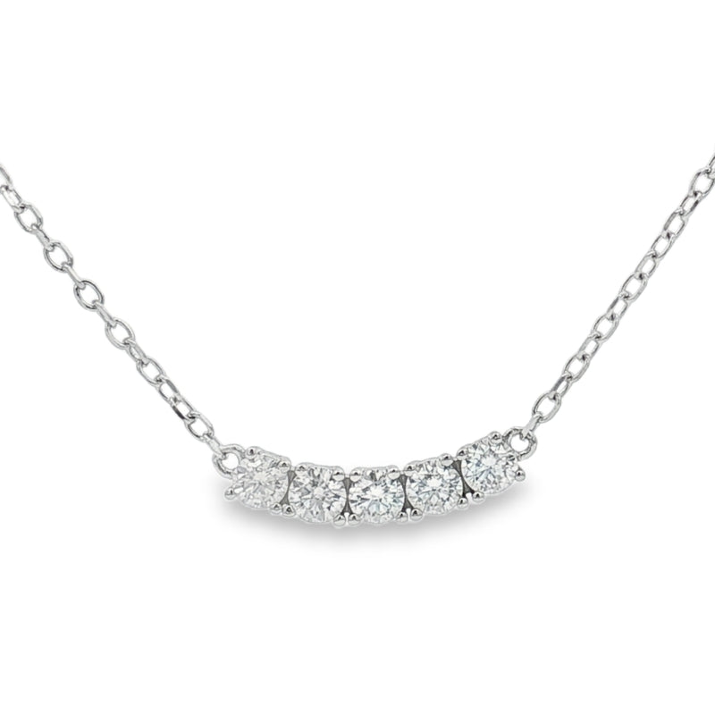 Collanina Moissanite - Collanina Donna Argento 925