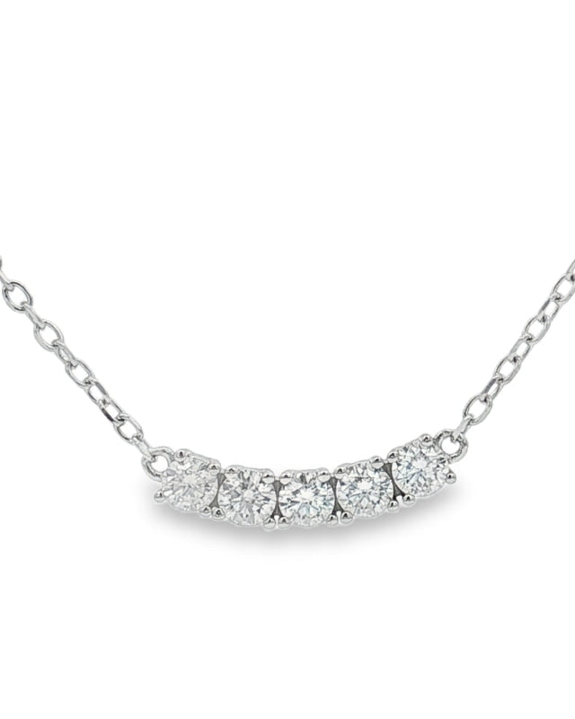 Collanina Lavanda Moissanite