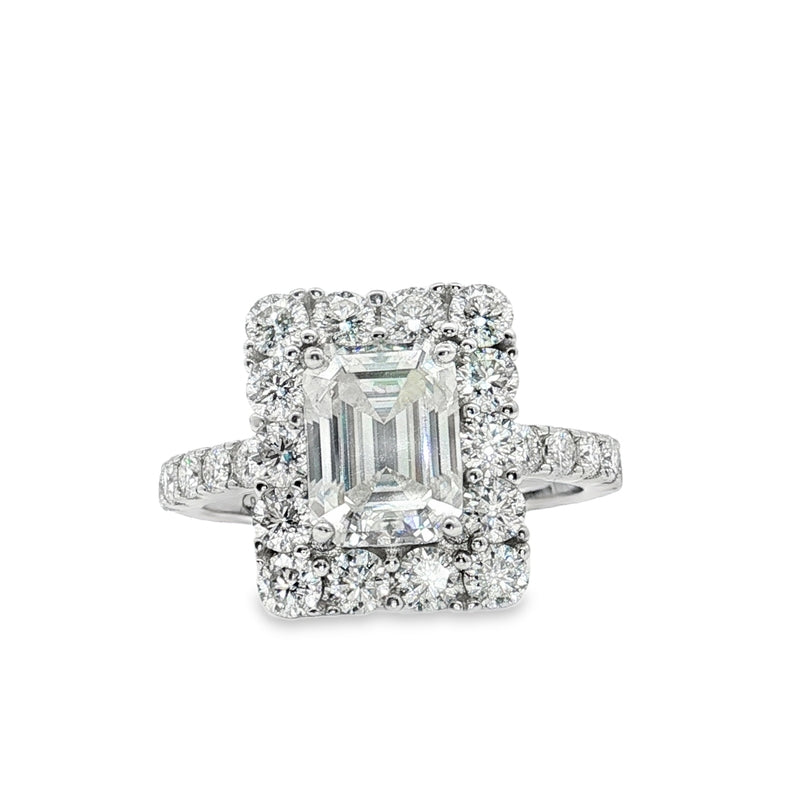 Anello Sia – Anello solitrio quadrato Moissanite 8*6 mm | Argento 925
