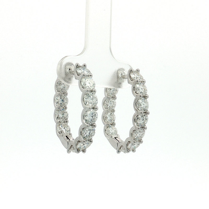 Orecchini Fiore di Luna Moissanite