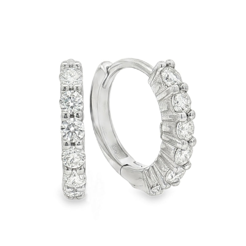 Orecchini Eloise– Orecchini a scattino Moissanite | Argento 925 (Copia)