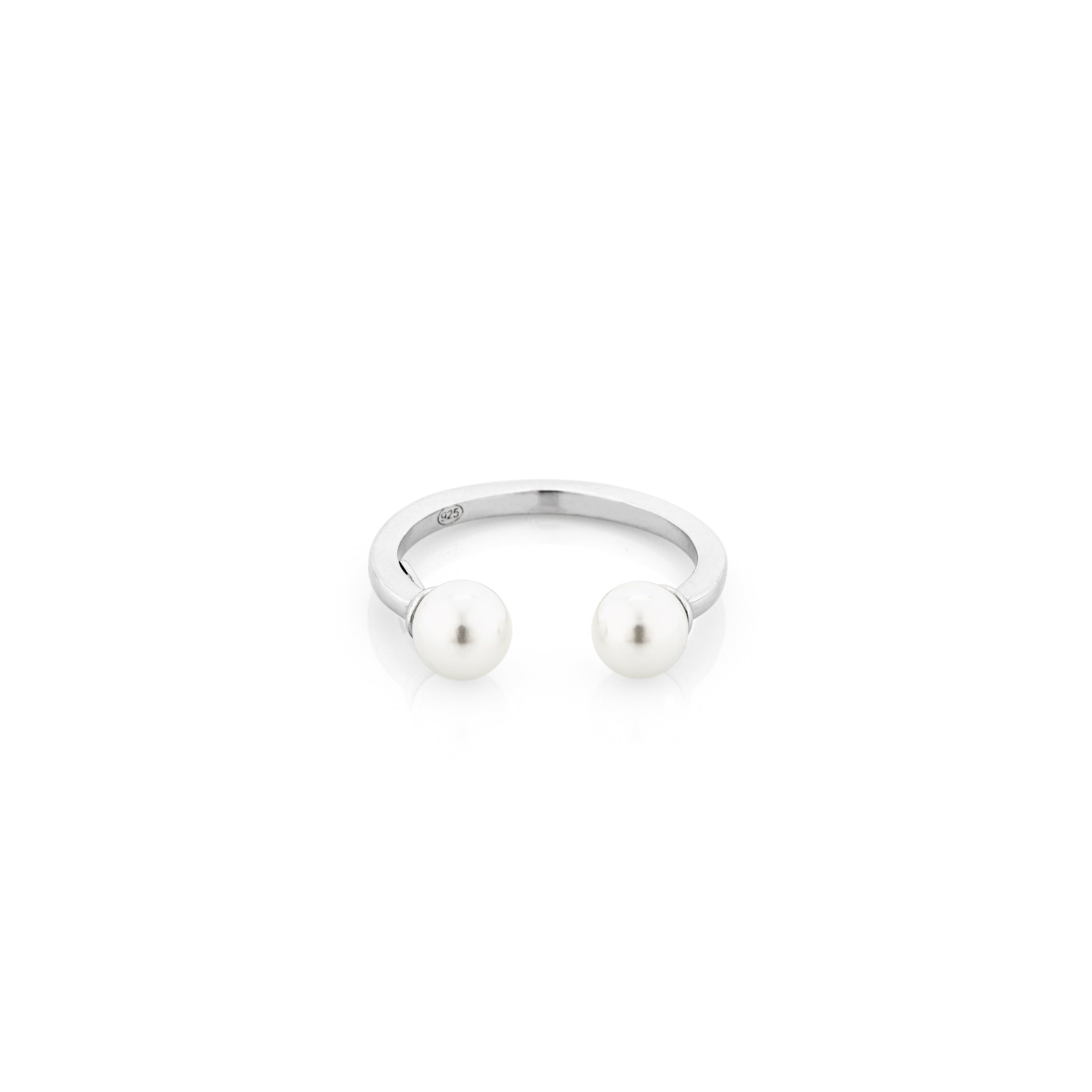 Anello Aperto Perle Karima - Anello Donna Argento 925