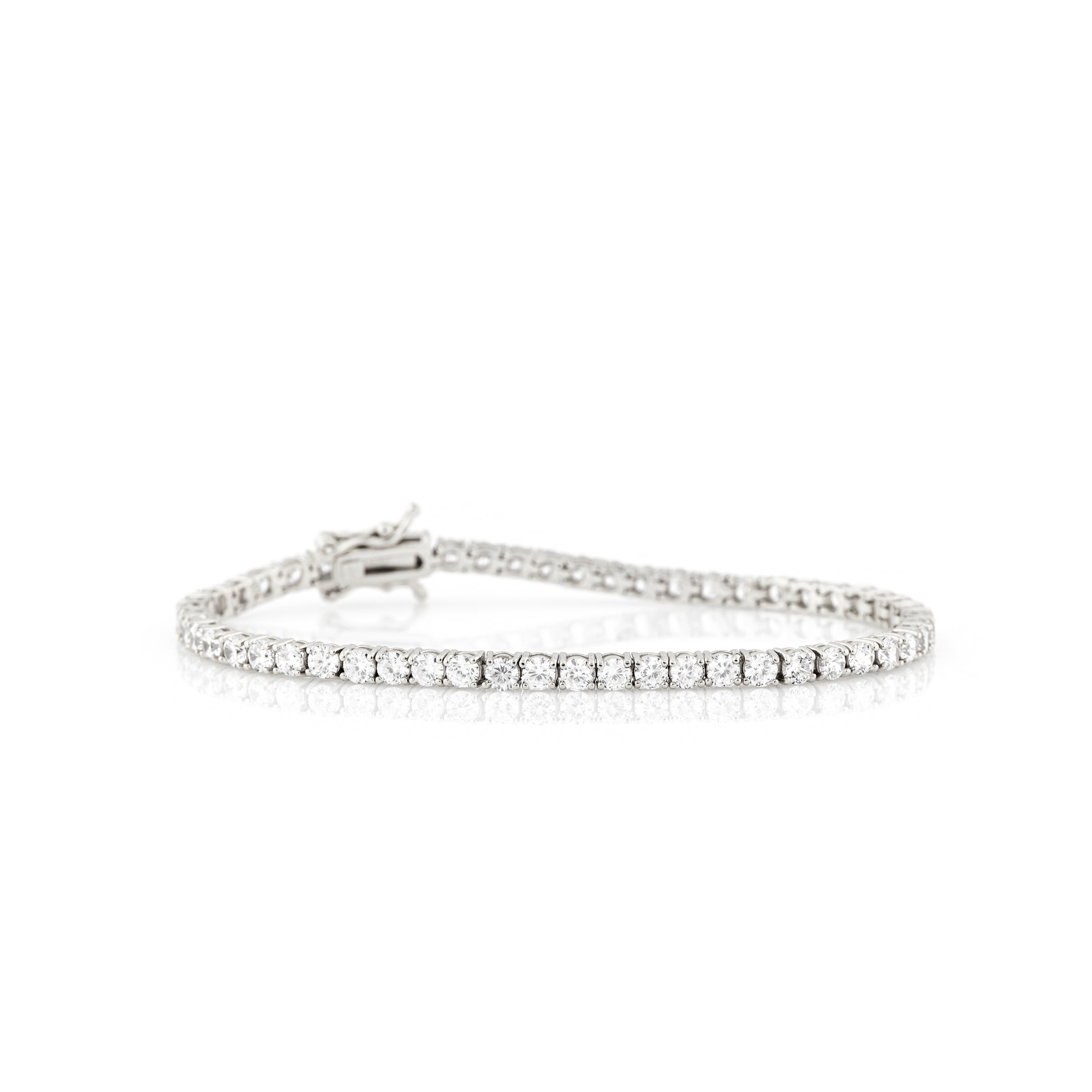 Braccialetto Tennis 3 mm Luisa - Bracciale Donna Argento e Zirconi Bianchi