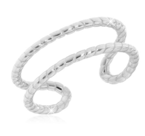 Anello Doppio Filo Regolabile Zhavia - Anello Donna Argento 925