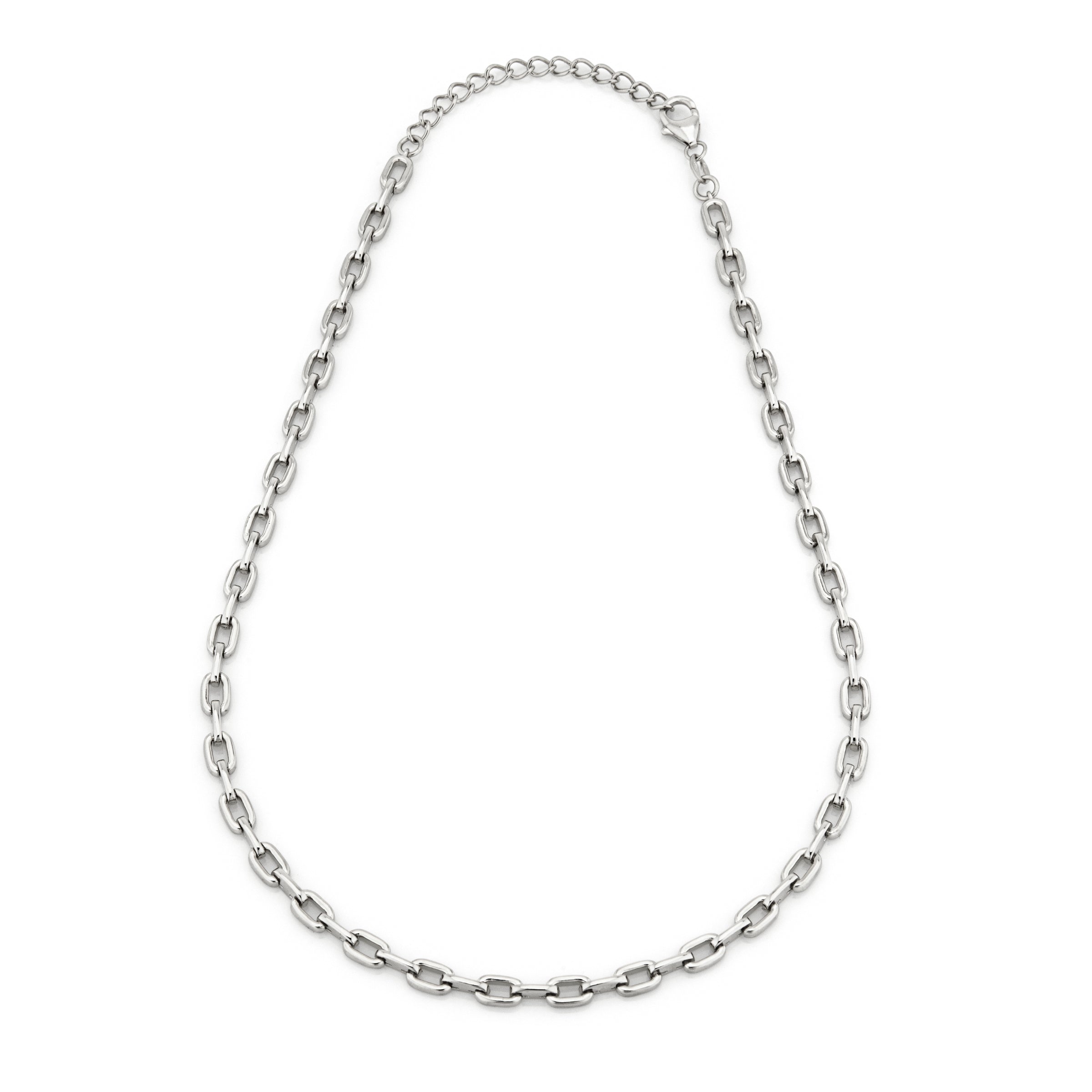 Collana Catena Rettangolare Vittoria - Collana Donna Argento 925
