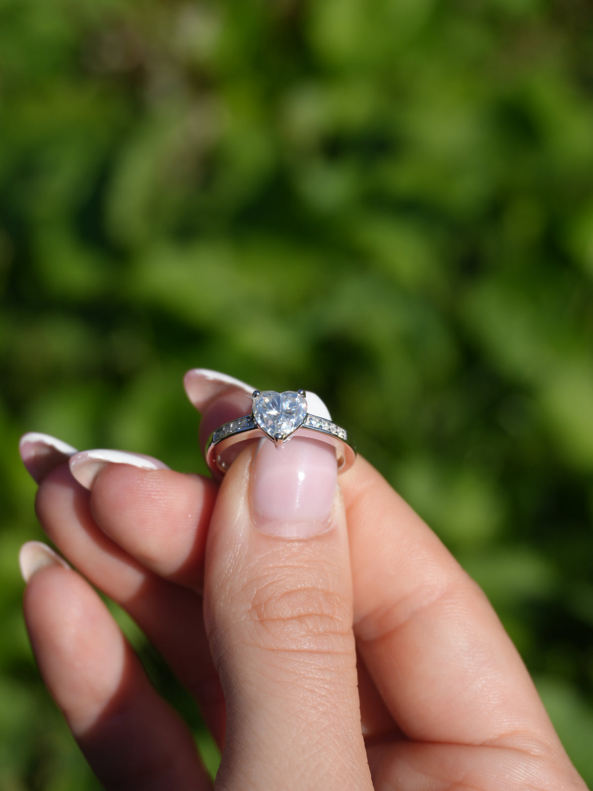 Anello Iliane– Solitario Moissanite 7*7 mm 3 Griffe | Argento 925