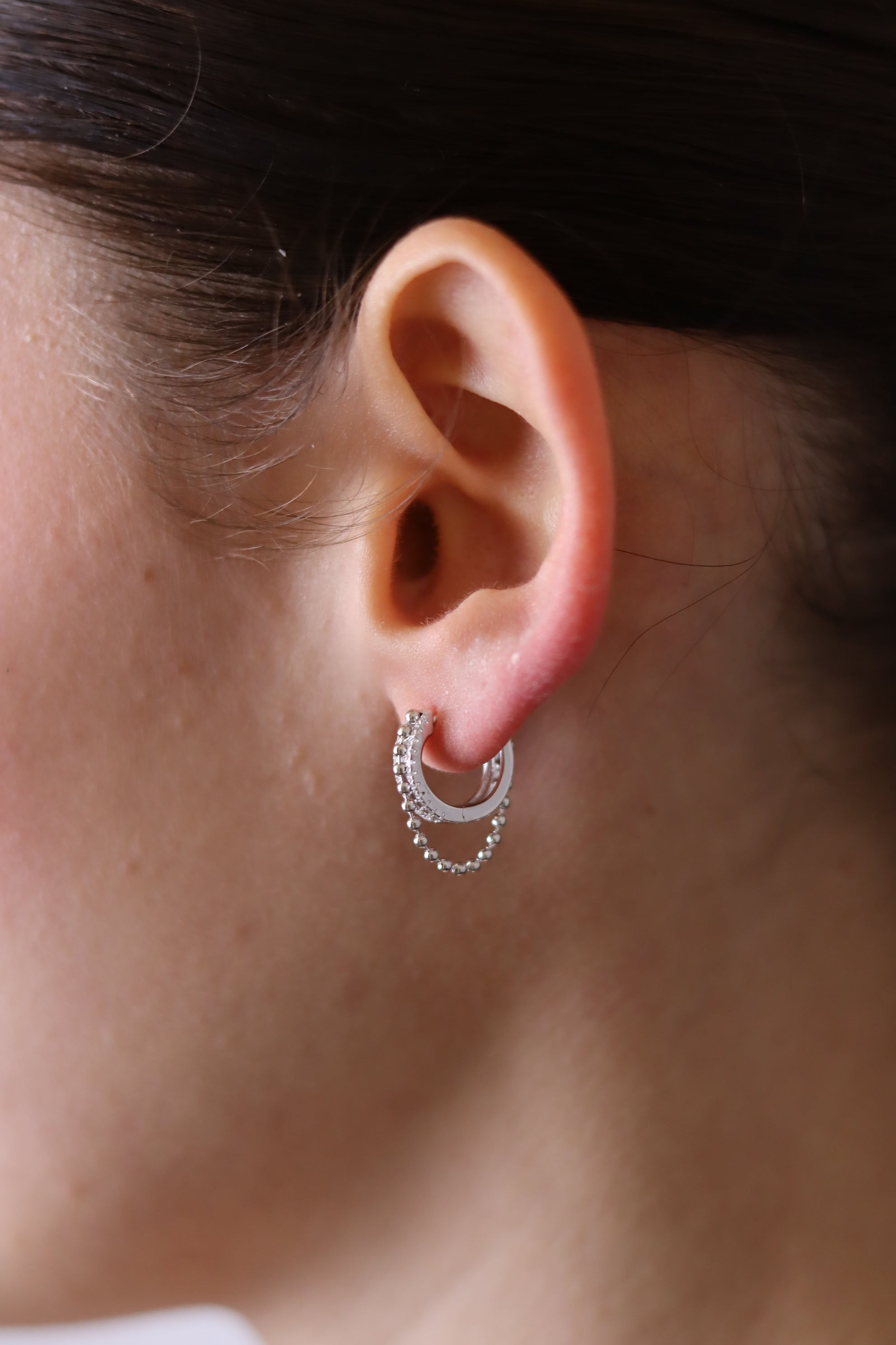 Orecchini a cerchio Orage - Orecchini Donna Argento