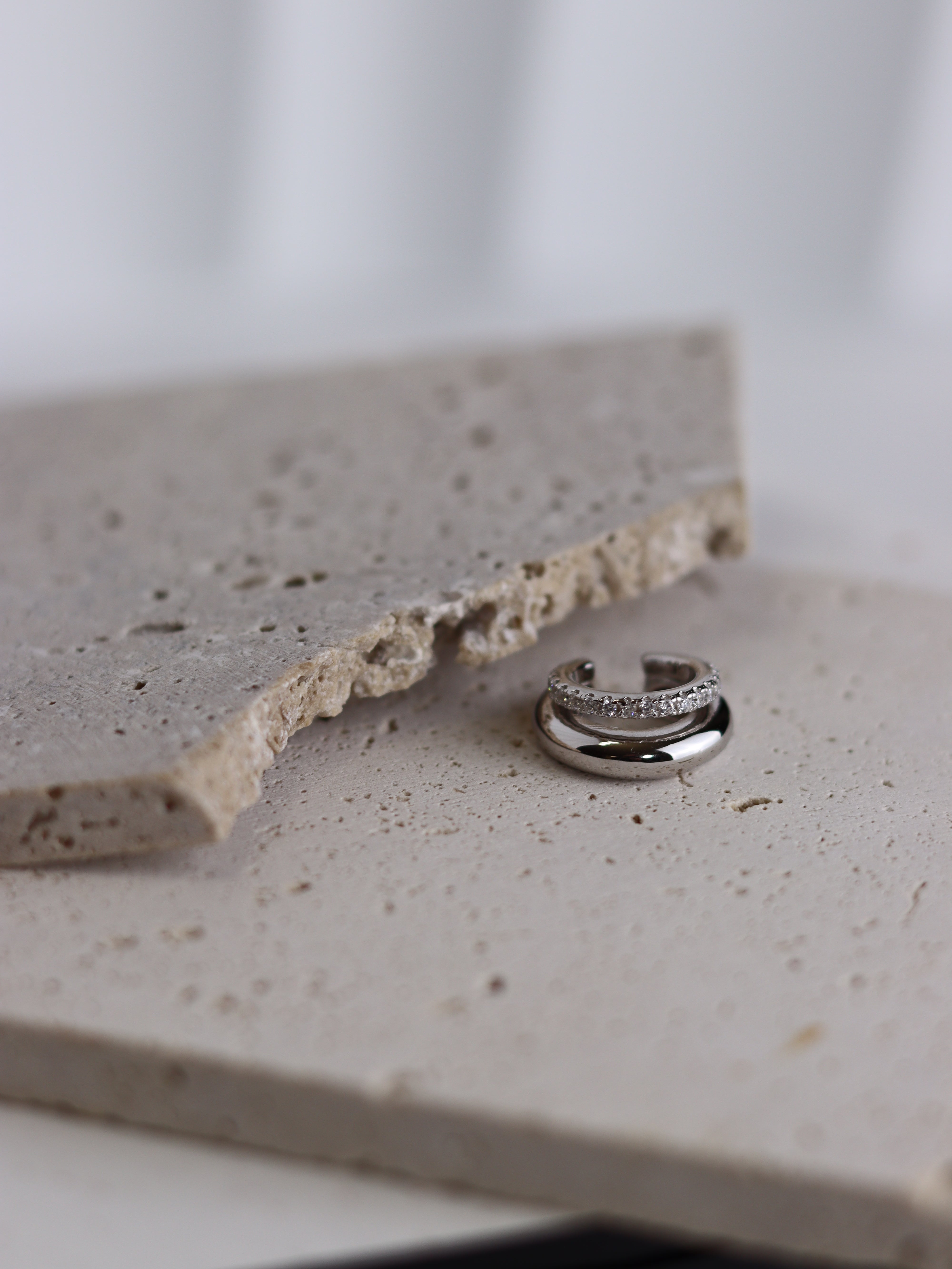 Ear Cuff Tivora - Ear Cuff Donna Argento 925