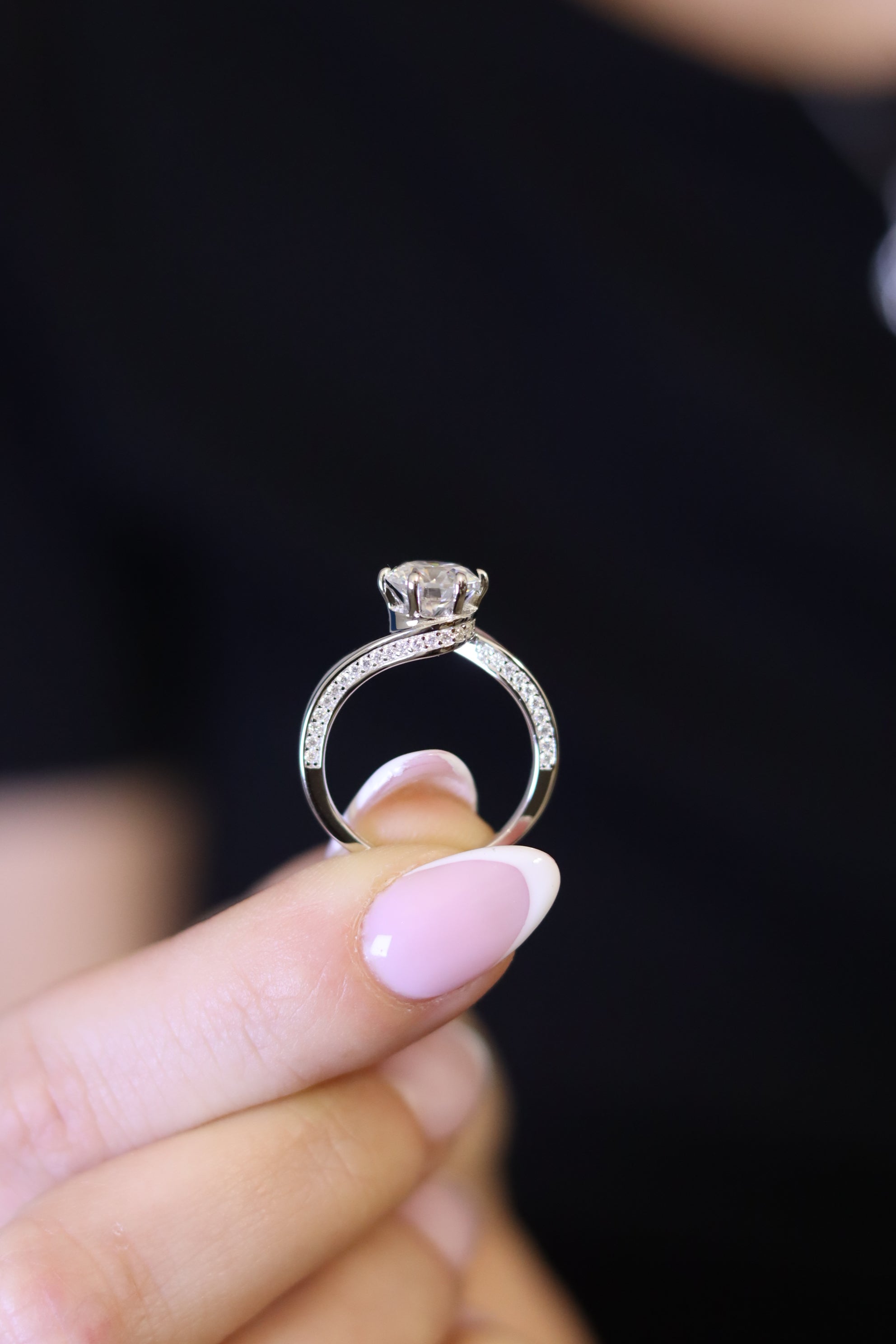 Anello Gaura Moissanite