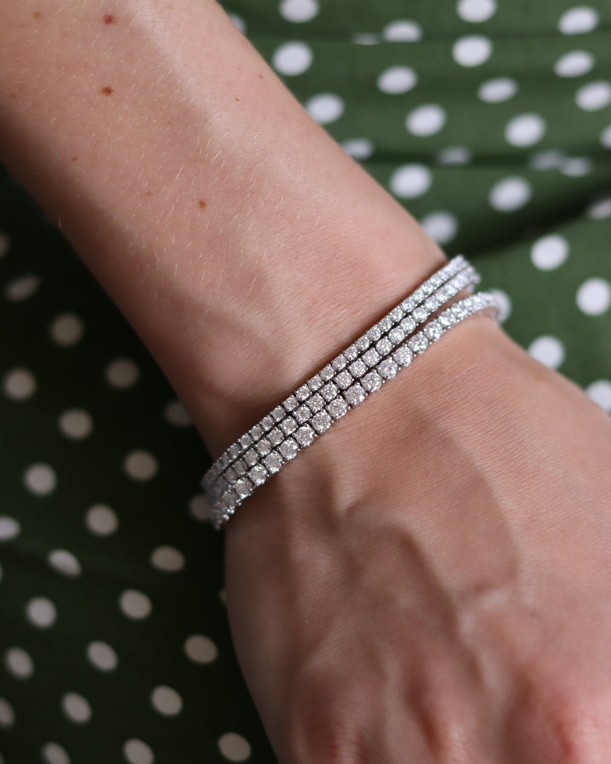Braccialetto Tennis Unisex – Bracciale Moissanite Tutto Pietre | Argento 925 Rodiato