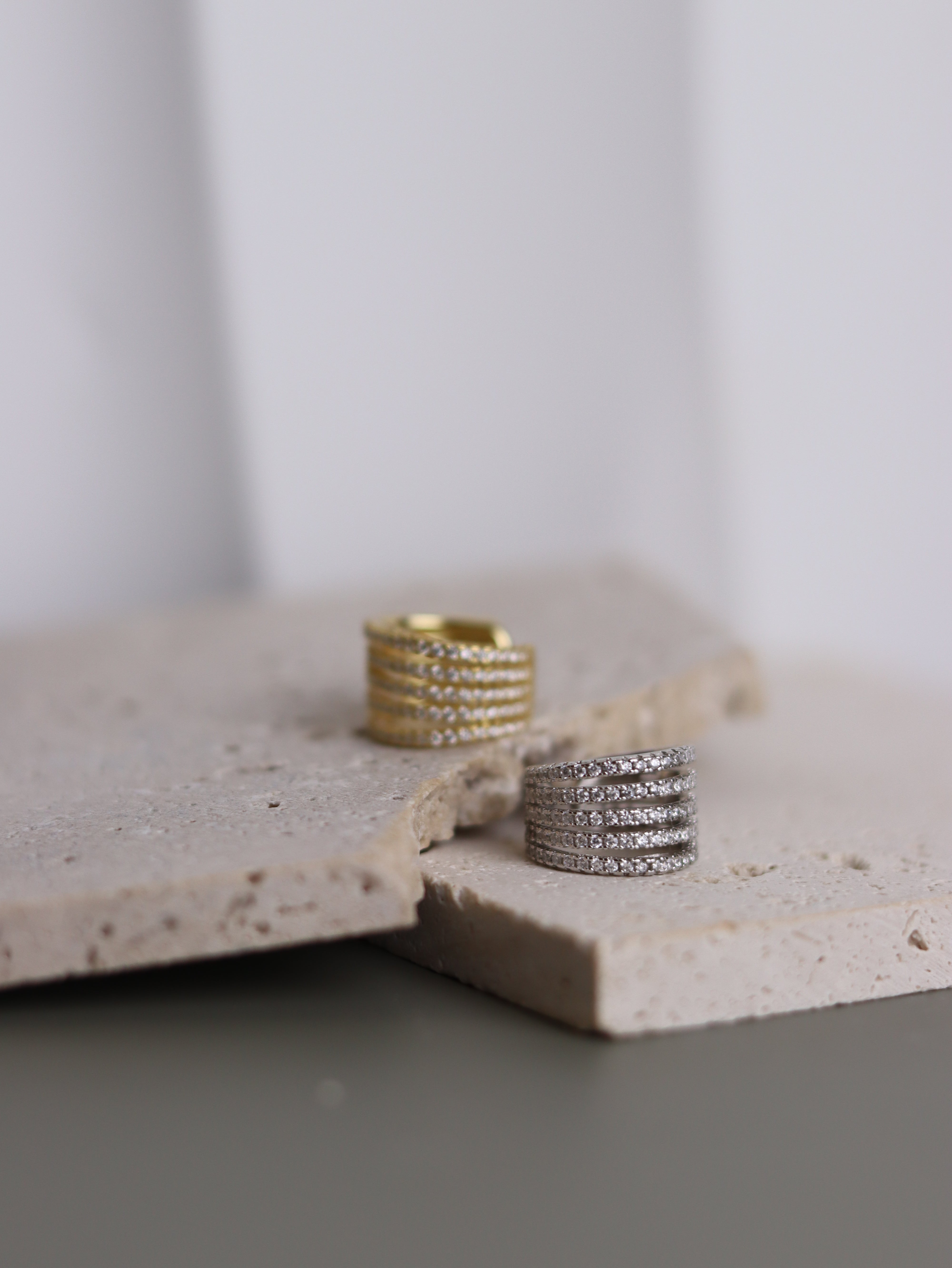 Ear Cuff Lani - Ear Cuff Donna Argento 925
