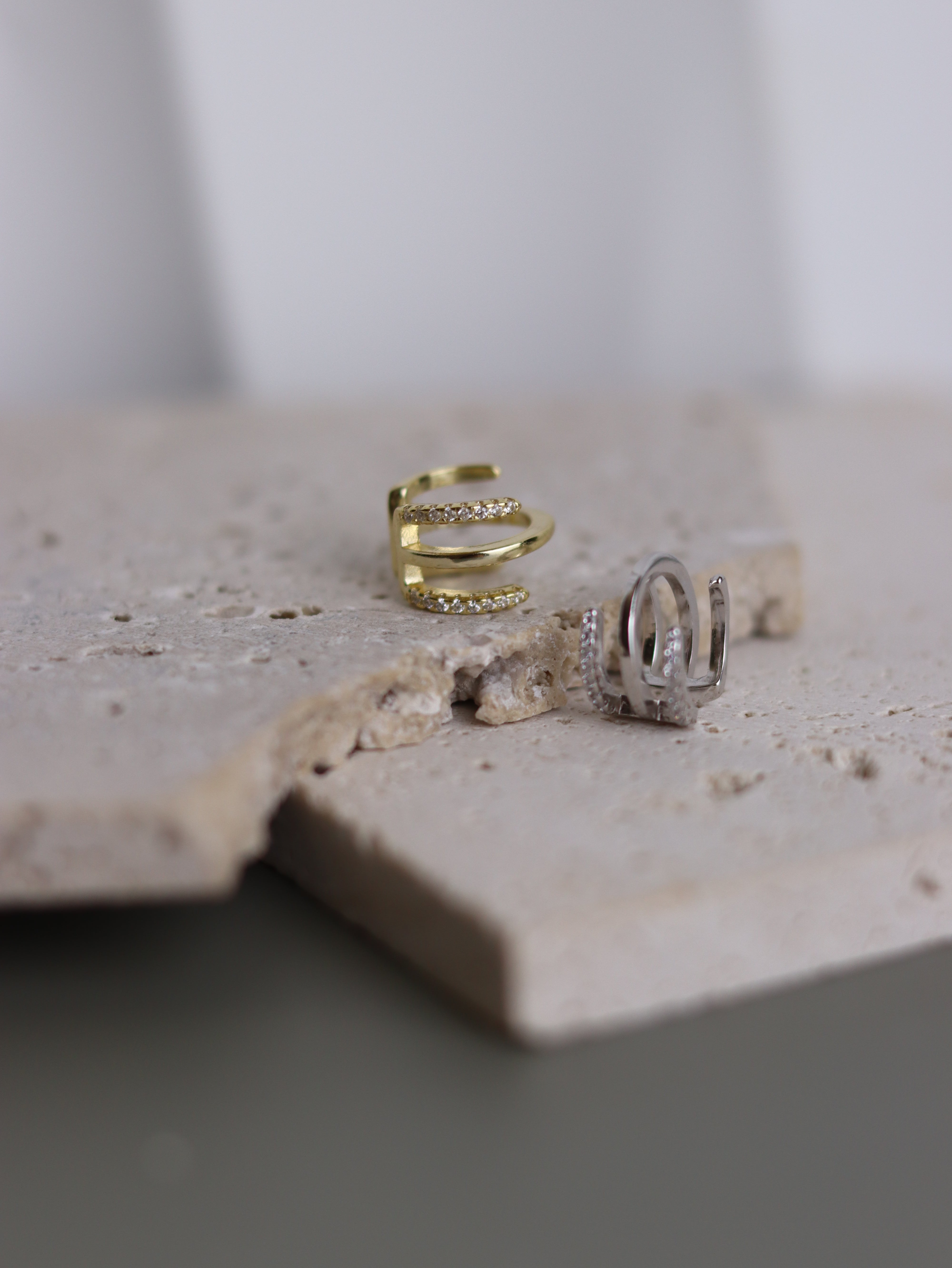 Ear Cuff Elara - Ear Cuff Donna Argento 925