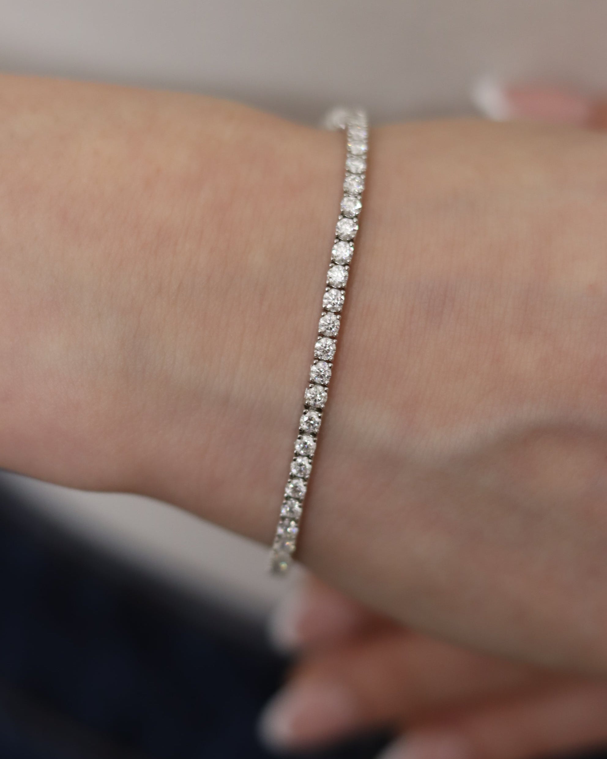 Braccialetto Tennis 2 mm Moissanite