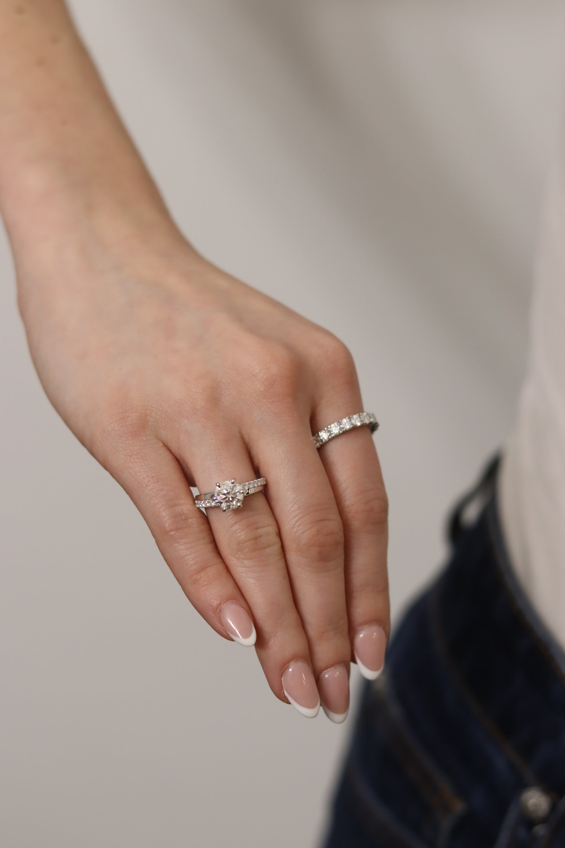 Anello Moissanite - Anello Donna Argento 925