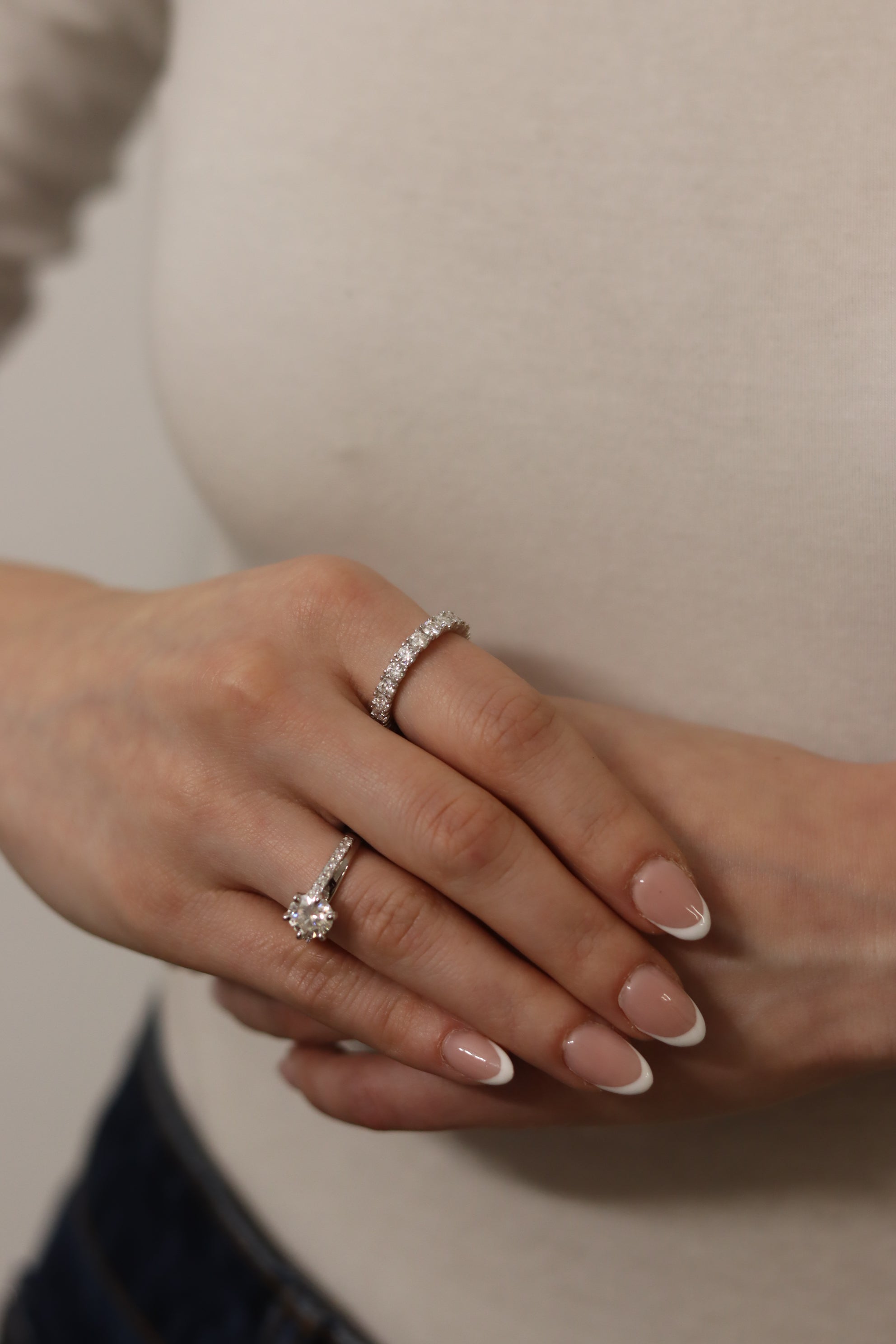 Anello Petunia – Eternity Moissanite 3mm | Argento 925 | Anello Donna