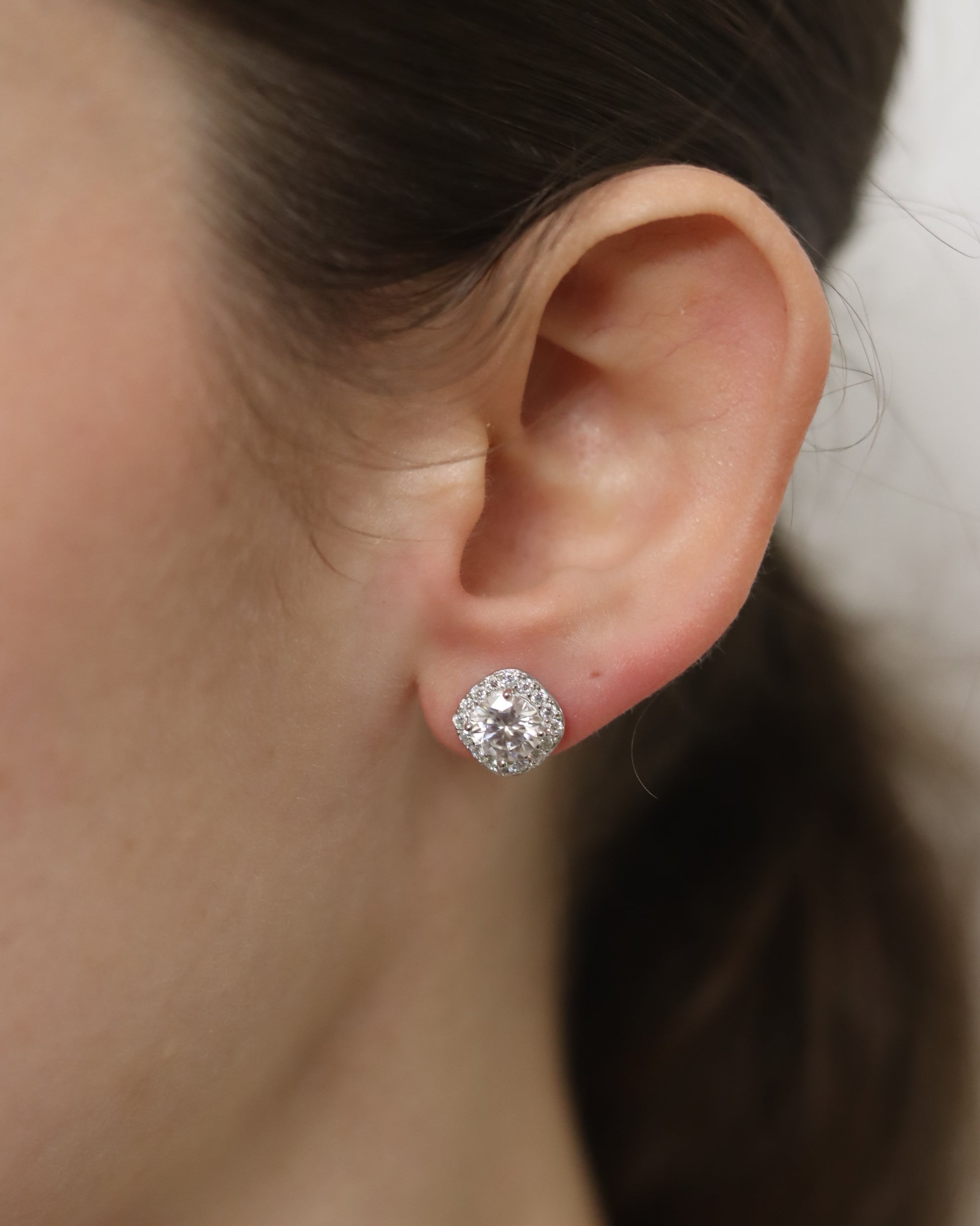 Orecchini Biancospino Moissanite