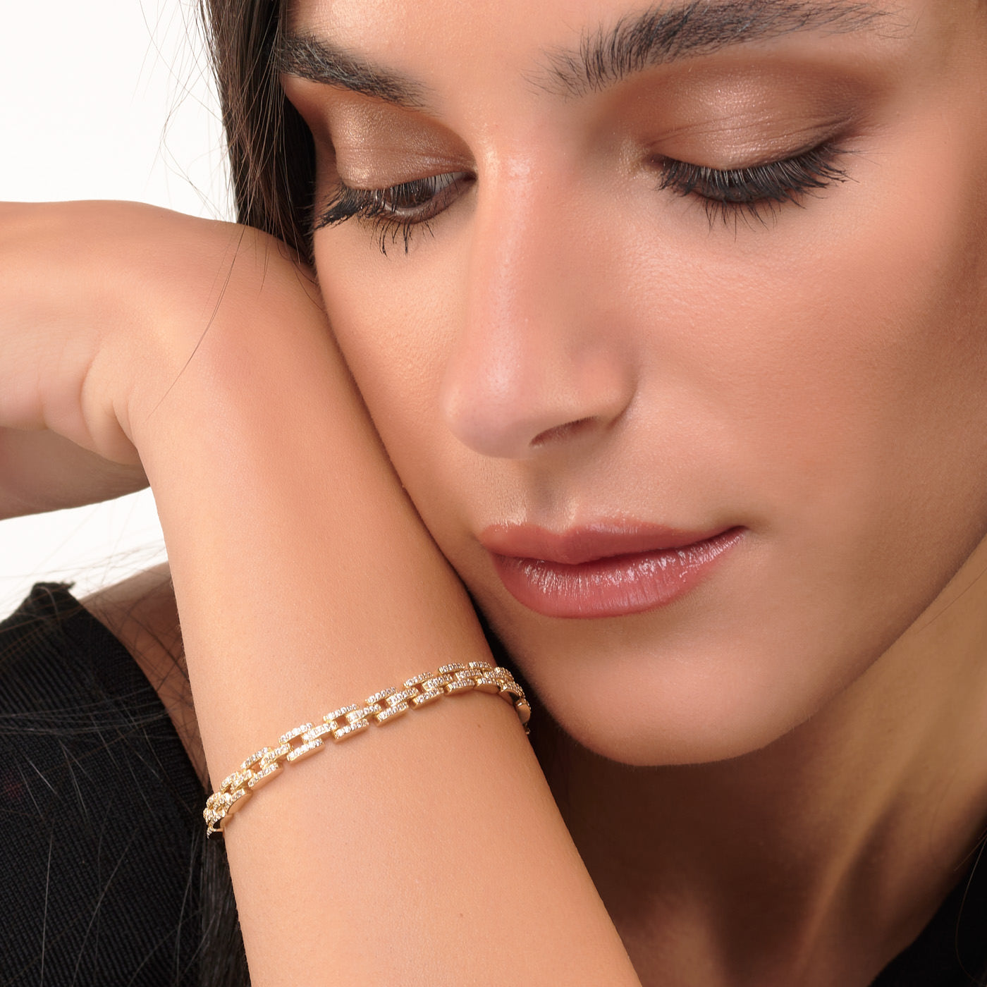 Braccialetto Pavè di Zirconi Bianchi - Bracciale Donna Argento 925