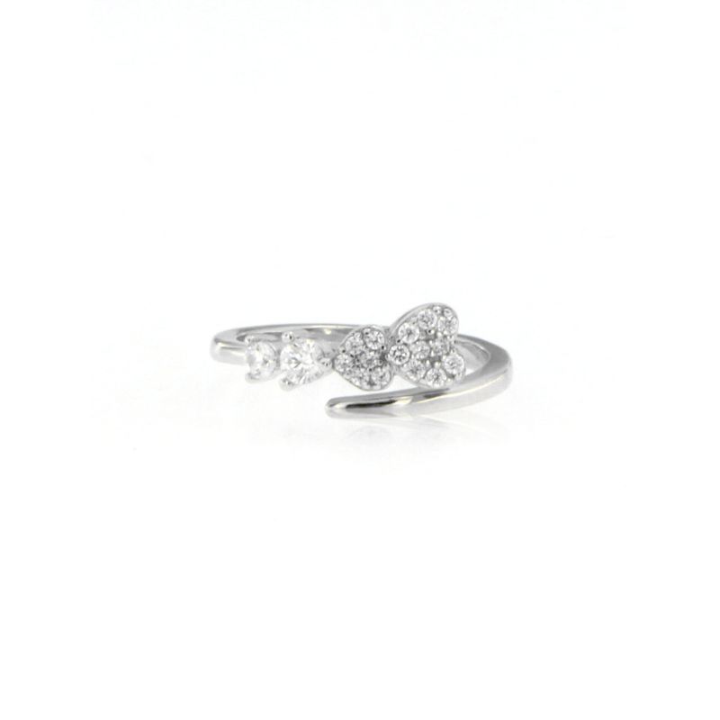 Anello Falangina Con Cuori Angie - Anello Donna Argento 925