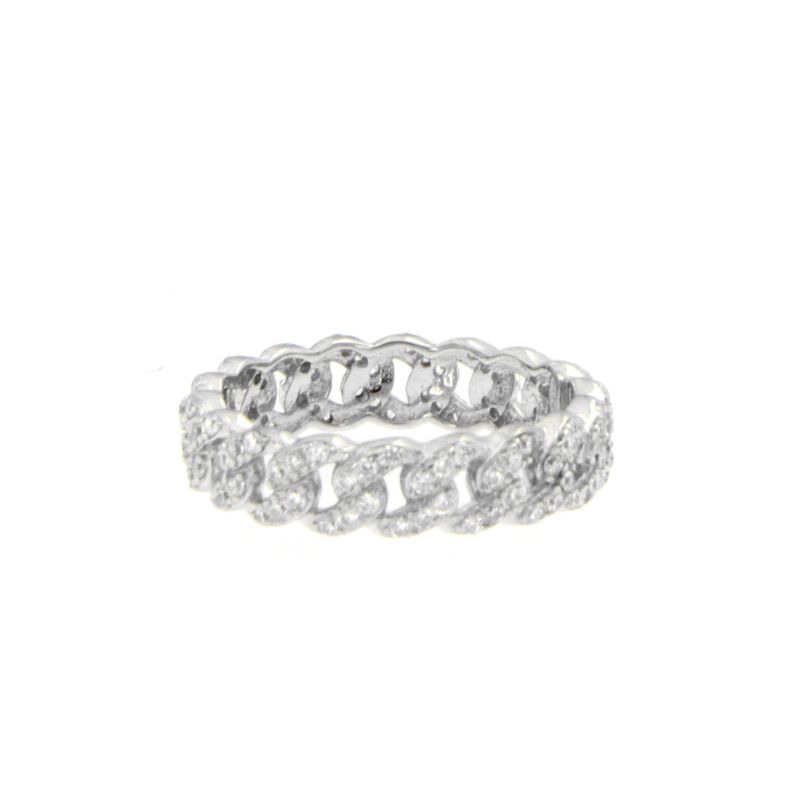 Anello Groumette Piccola Sasha - Anello Donna Argento 925 E Zirconi