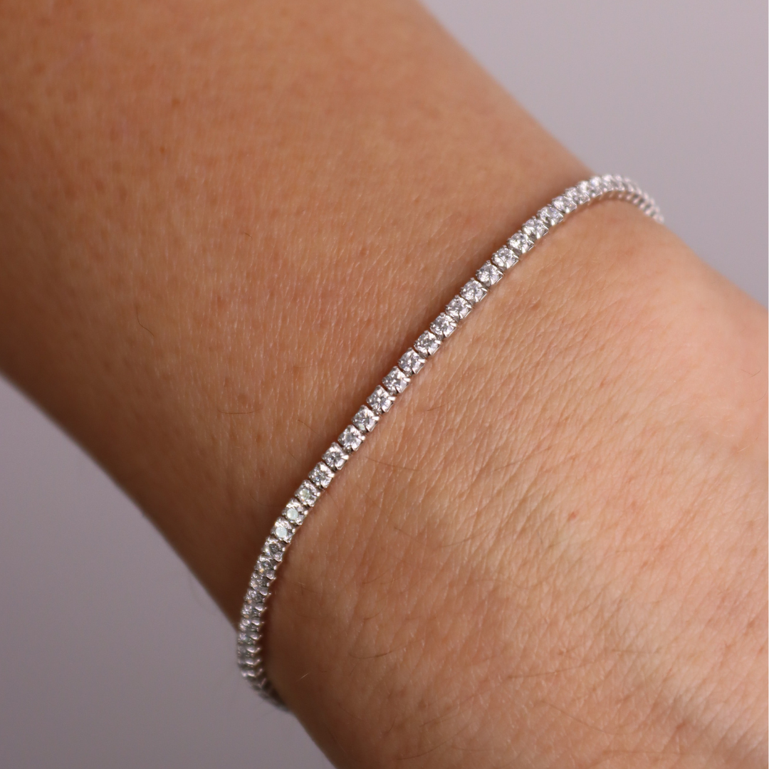 Braccialetto Tennis Elide - Bracciale Donna Argento 925