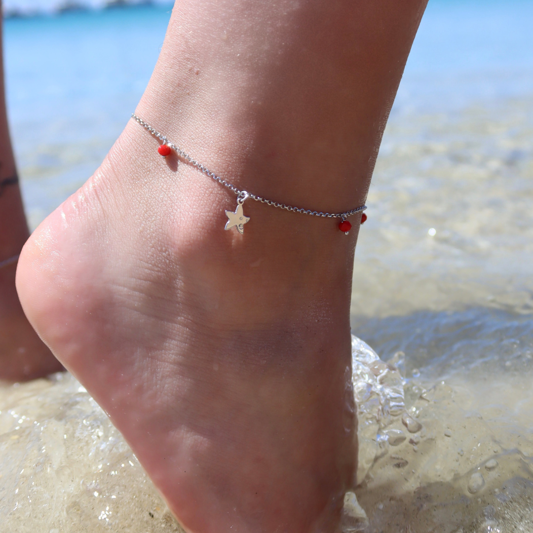 Cavigliera Stella - Cavigliera Donna Argento 925