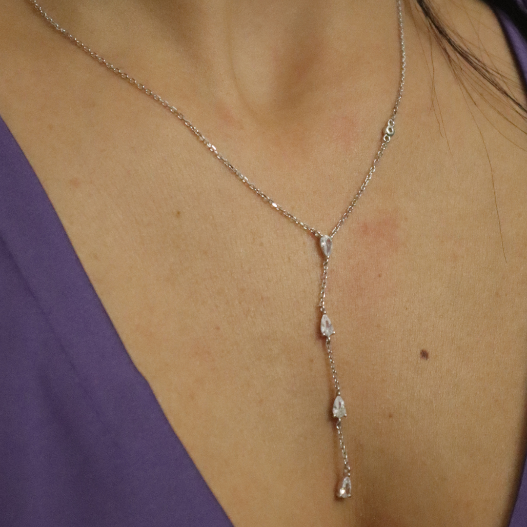 Collana a V Nicole - Collanina Donna Argento 925
