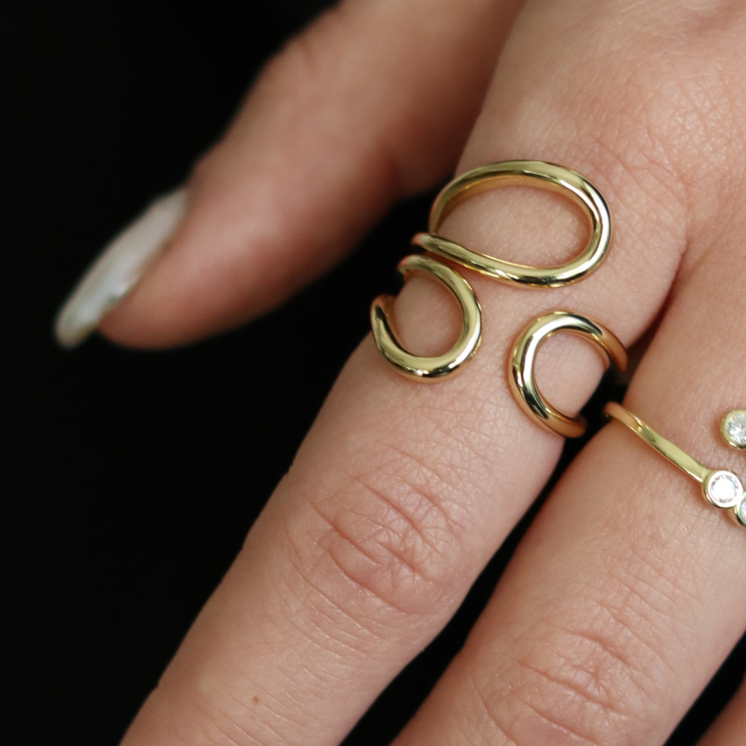 1 Pezzo Anello Regolabile In Argento Sterling S925 Con Forma - Foto 9