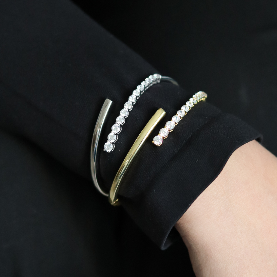 Bracciale Rigido Contrarié - Bracciale Donna Argento 925