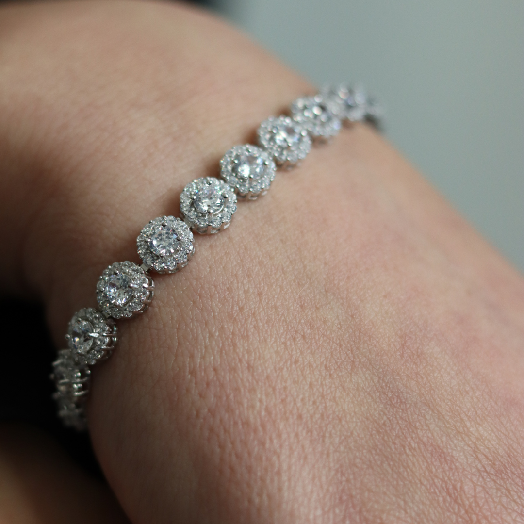 Bracciale Tennis Leonora - Bracciale Donna Argento 925