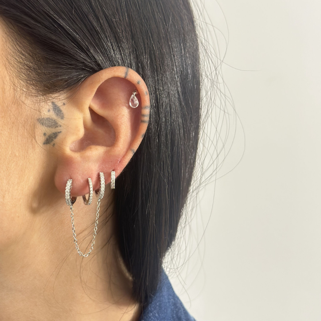 Orecchino Mono Nathalie - Orecchino Donna Argento 925