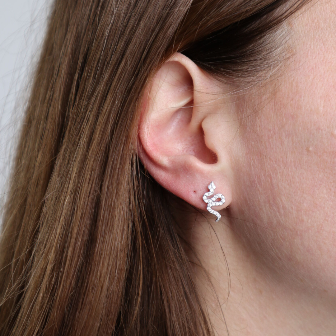 Orecchini Con Zirconi Chabha - Orecchini Donna Argento 925