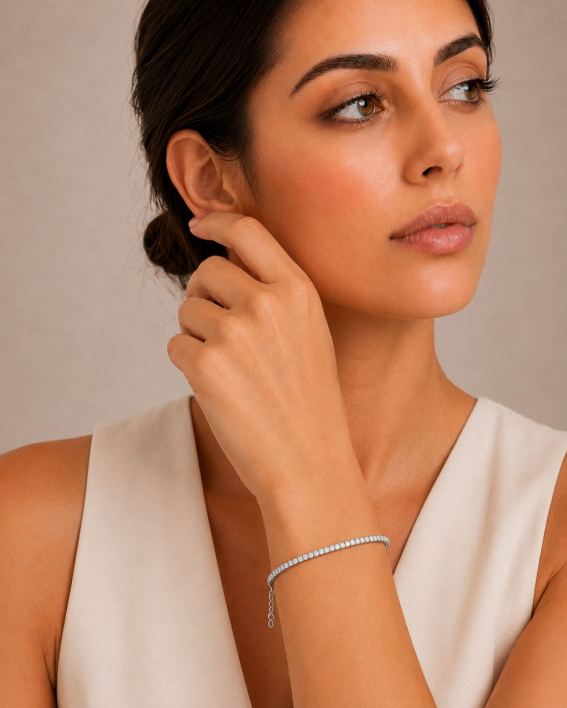 Braccialetto Tennis Moissanite