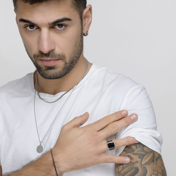 Anello Chevalier Milo - Anello Uomo Argento 925