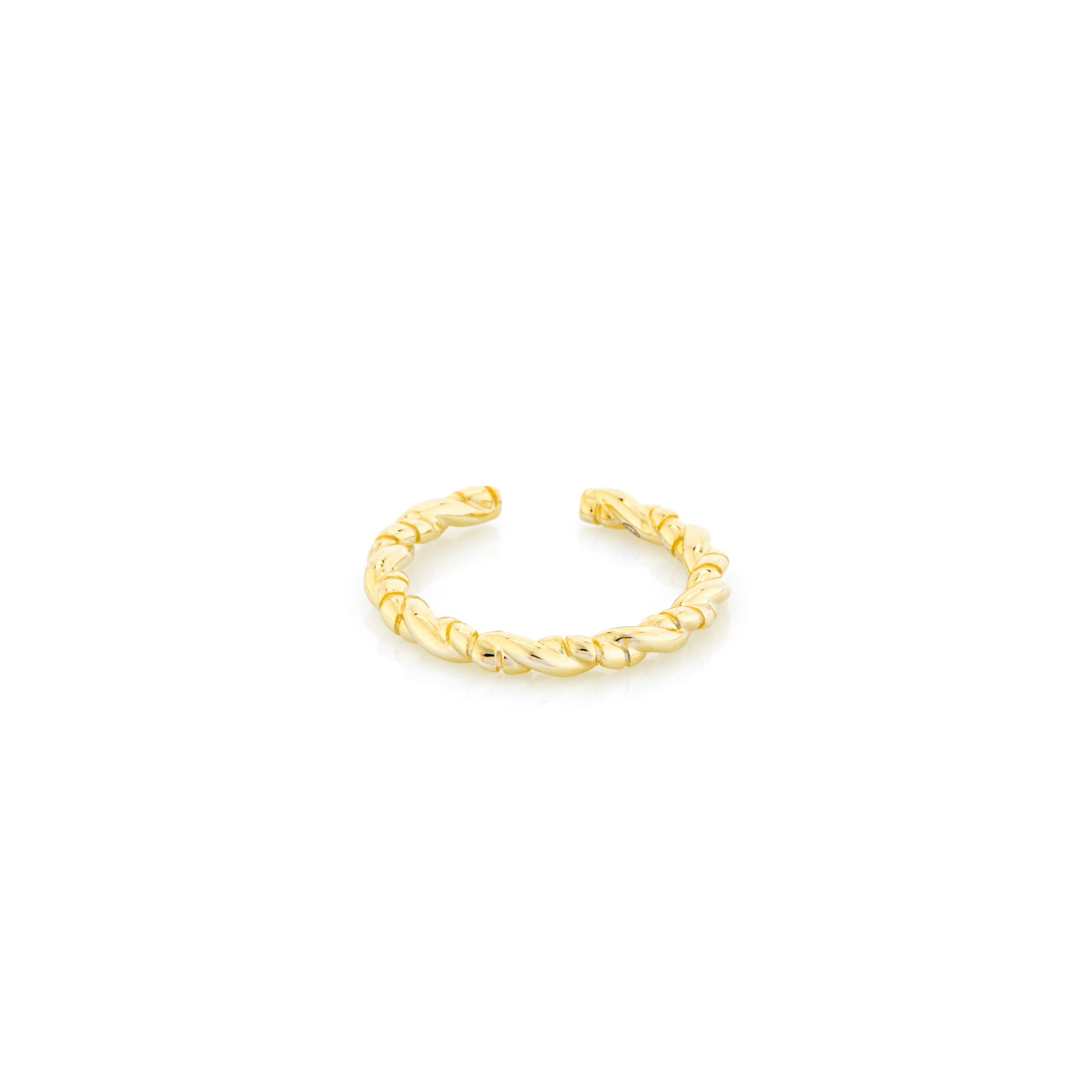 Anello Regolabile Torchon Fiamma - Anello Donna Oro Placcato 18K