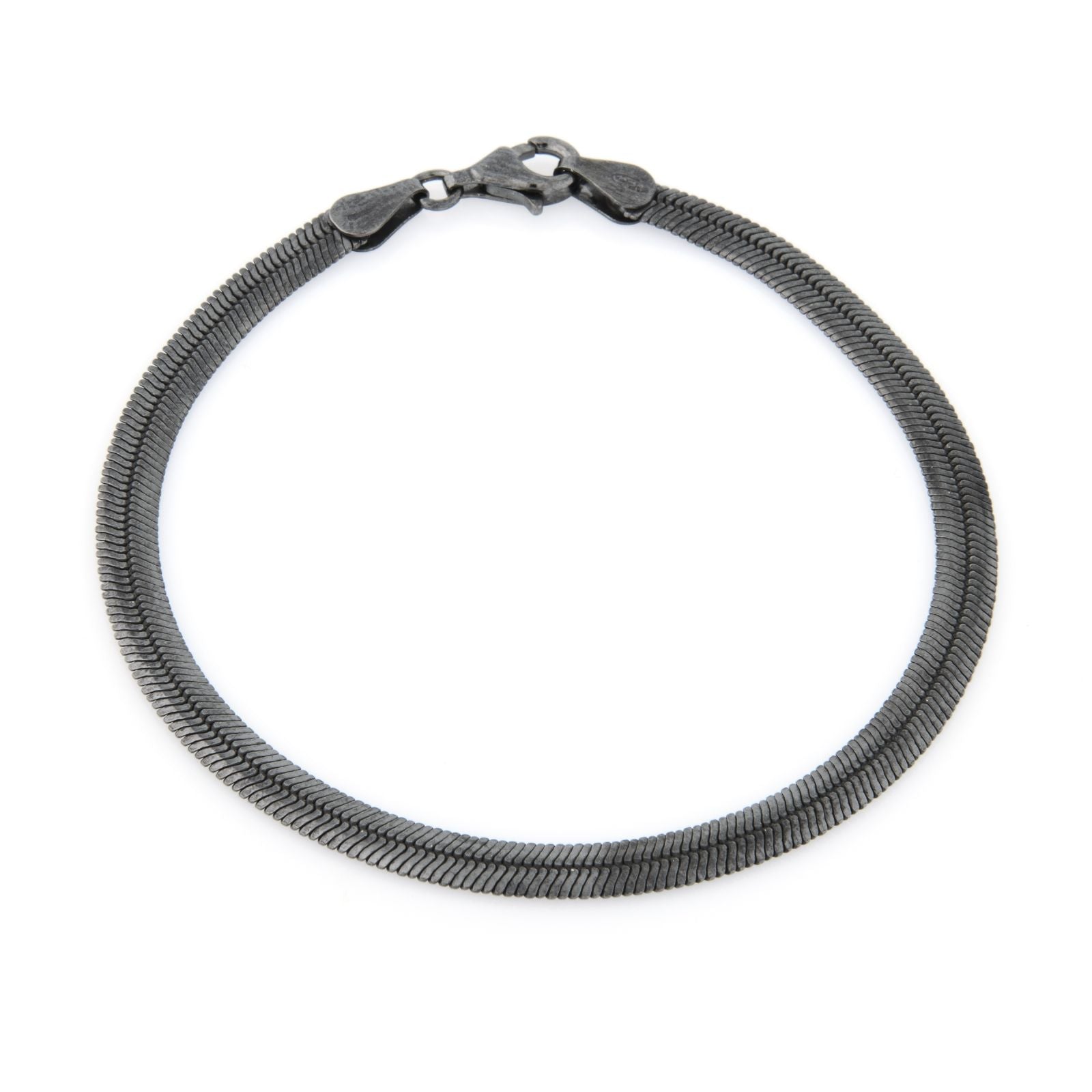Bracciale Piattina Kyla - Bracciale Uomo Argento Rutenio
