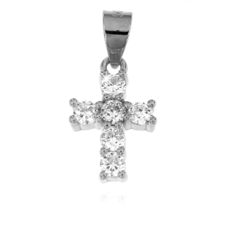 Pendente Croce con Zirconi - Argento 925