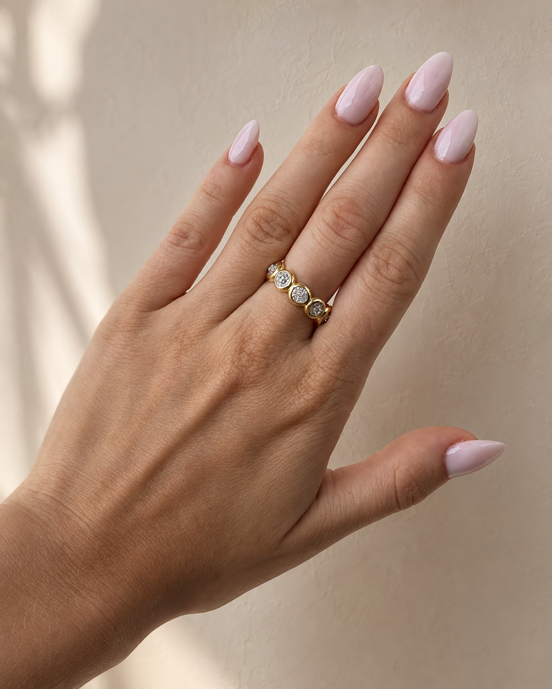 Anello Cipollino - Anello Donna Argento 925 placcato Oro 18k