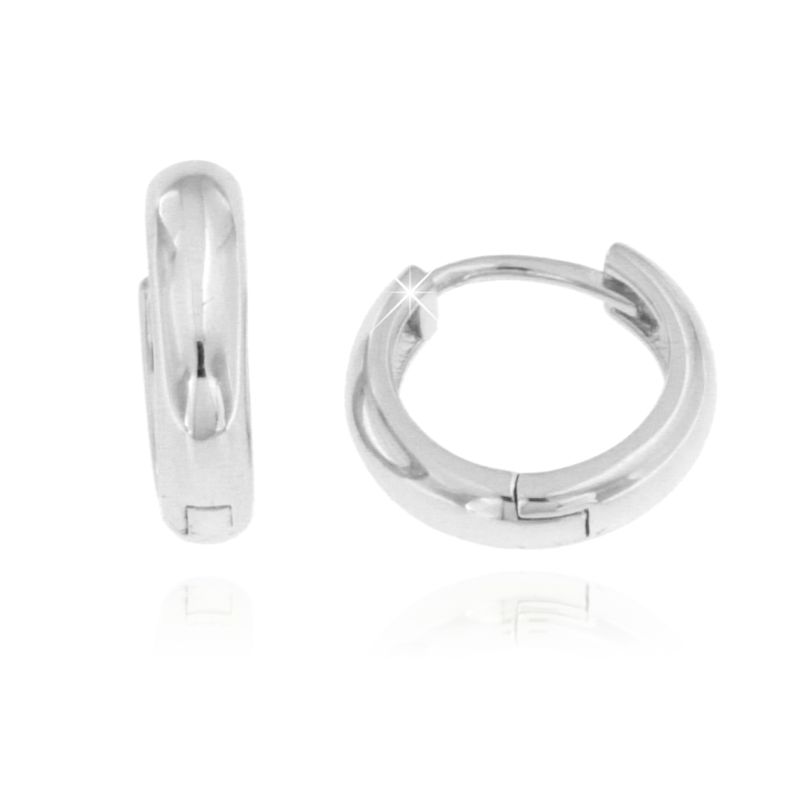 Orecchini Huggie Hoop 15mm - Orecchini Donna Argento 925