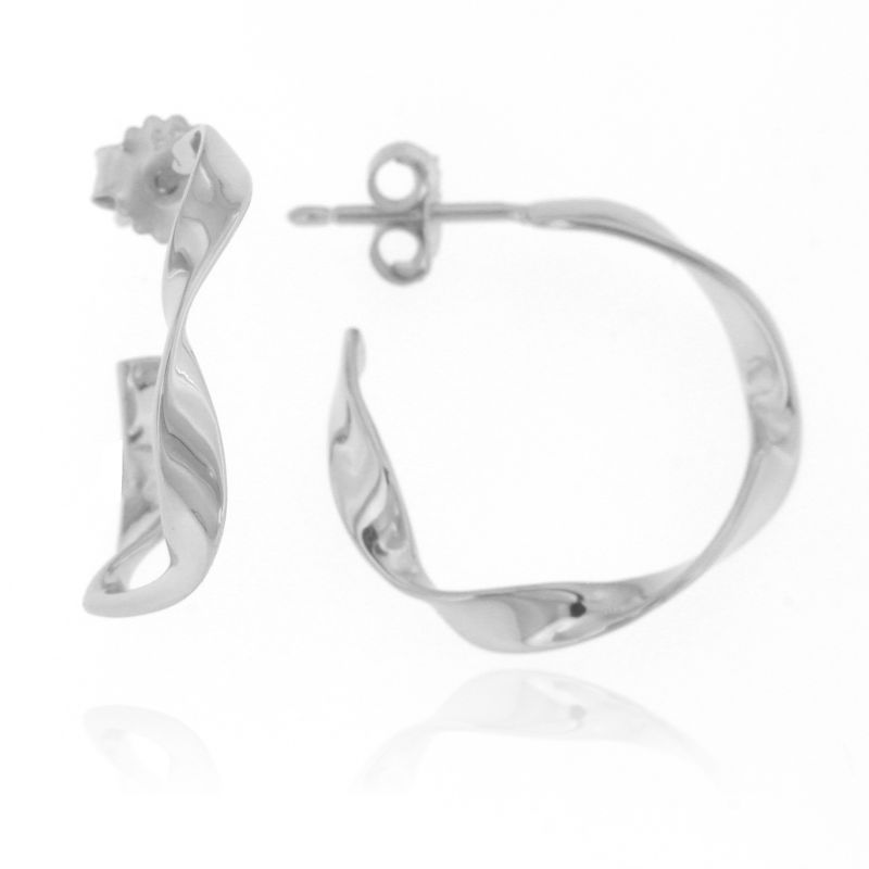 Orecchini Torchon 20mm - Orecchini Donna Argento 925