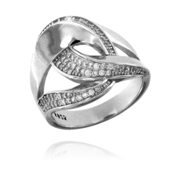 Anello Punta Fiore Celtico Argento Sterling 925 Fascia Regolabile - Foto 1