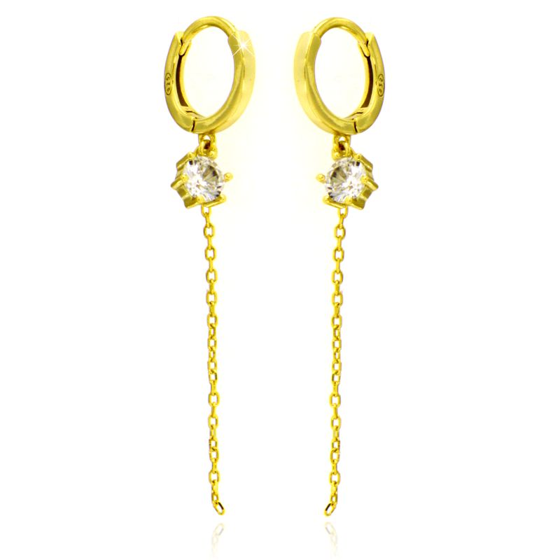 Orecchini scattini saliscendi Ginevra- Orecchini Donna Argento 925
