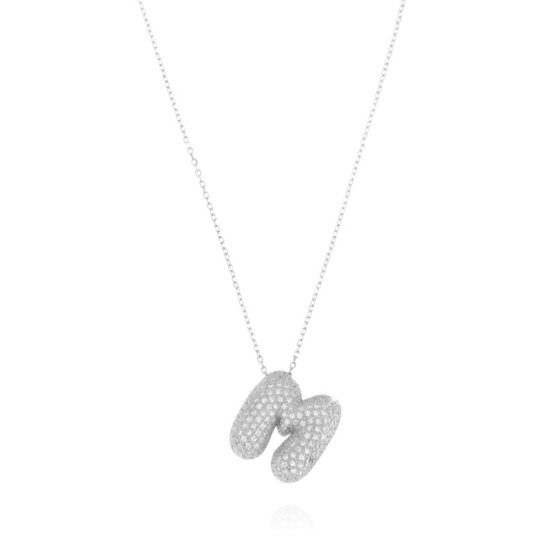 Collana Con Perle Coltivate E Ciondolo Lettera A In Argento 925 - Gioiello Personalizzato Elegaante Per Donna