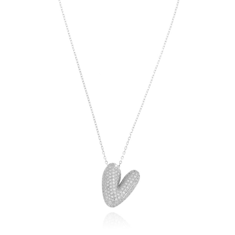 Collana Lettera Bubble Con Zirconi - Iniziale Personalizzata In Oro Rosa - Catena Regolabile 45 Cm + 3 Cm - Gioiello Elegante Per Donne E Ragazze