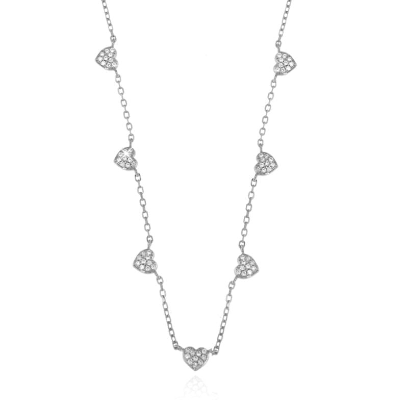 Collana Cuori Alternati - Collana Donna Argento 925