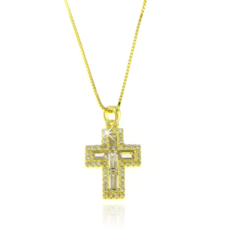 Collana croce Crystia- Collana Argento 925