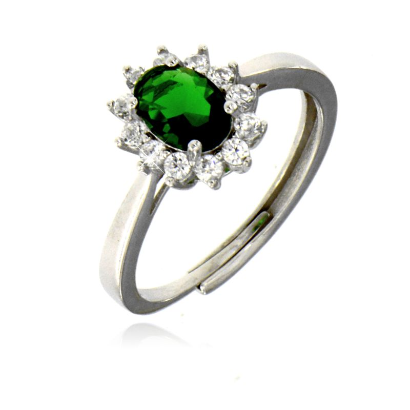Anello Kate Pietra Ovale - Anello Donna Argento 925