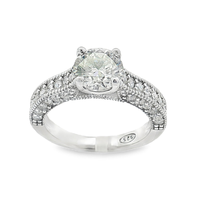 Anello Moissanite - Anello Donna Argento 925