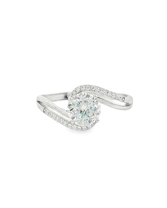 Anello Ranuncolo Moissanite
