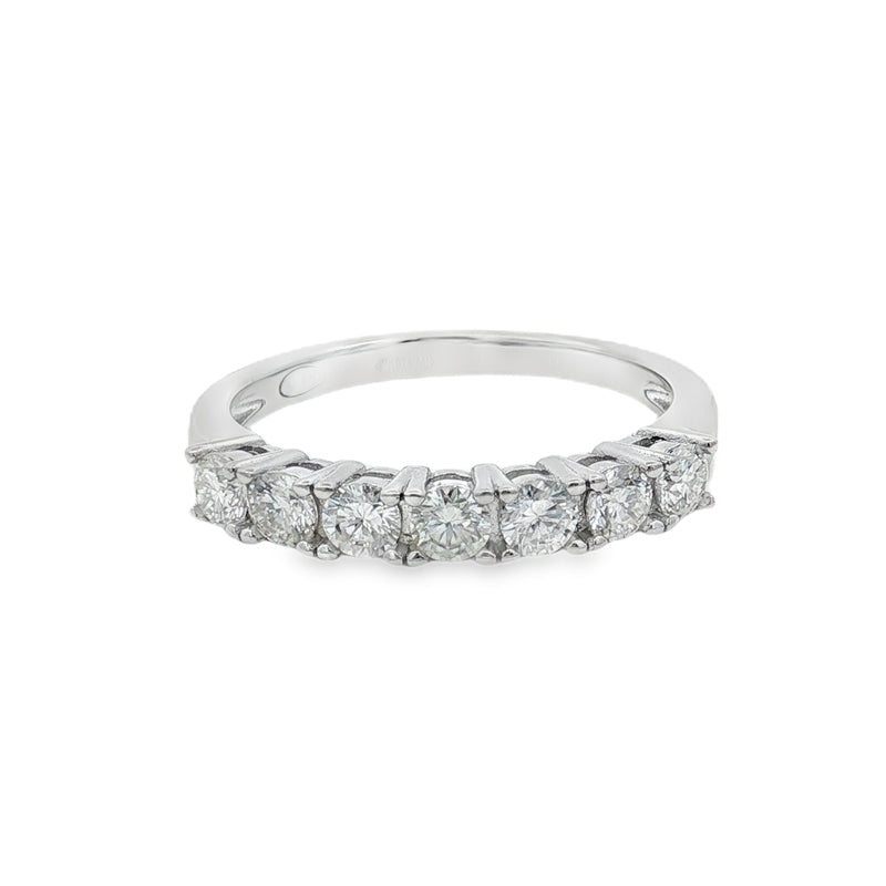 Anello Lou – Anello Moissanite Riviera 7 Pietre 3 mm | Argento 925